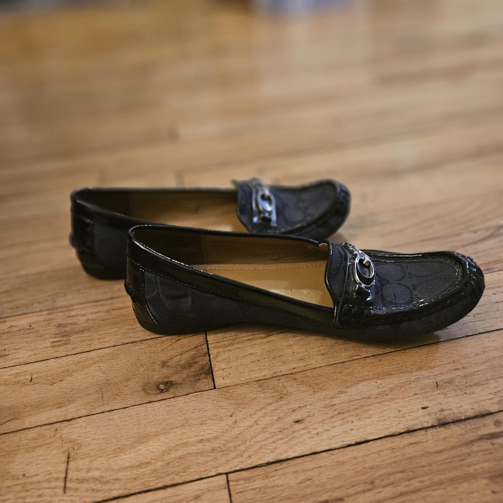 Coach Coach Black Signature Loafers - Size 8B Size US 8 / IT 38 - 3 Thumbnail