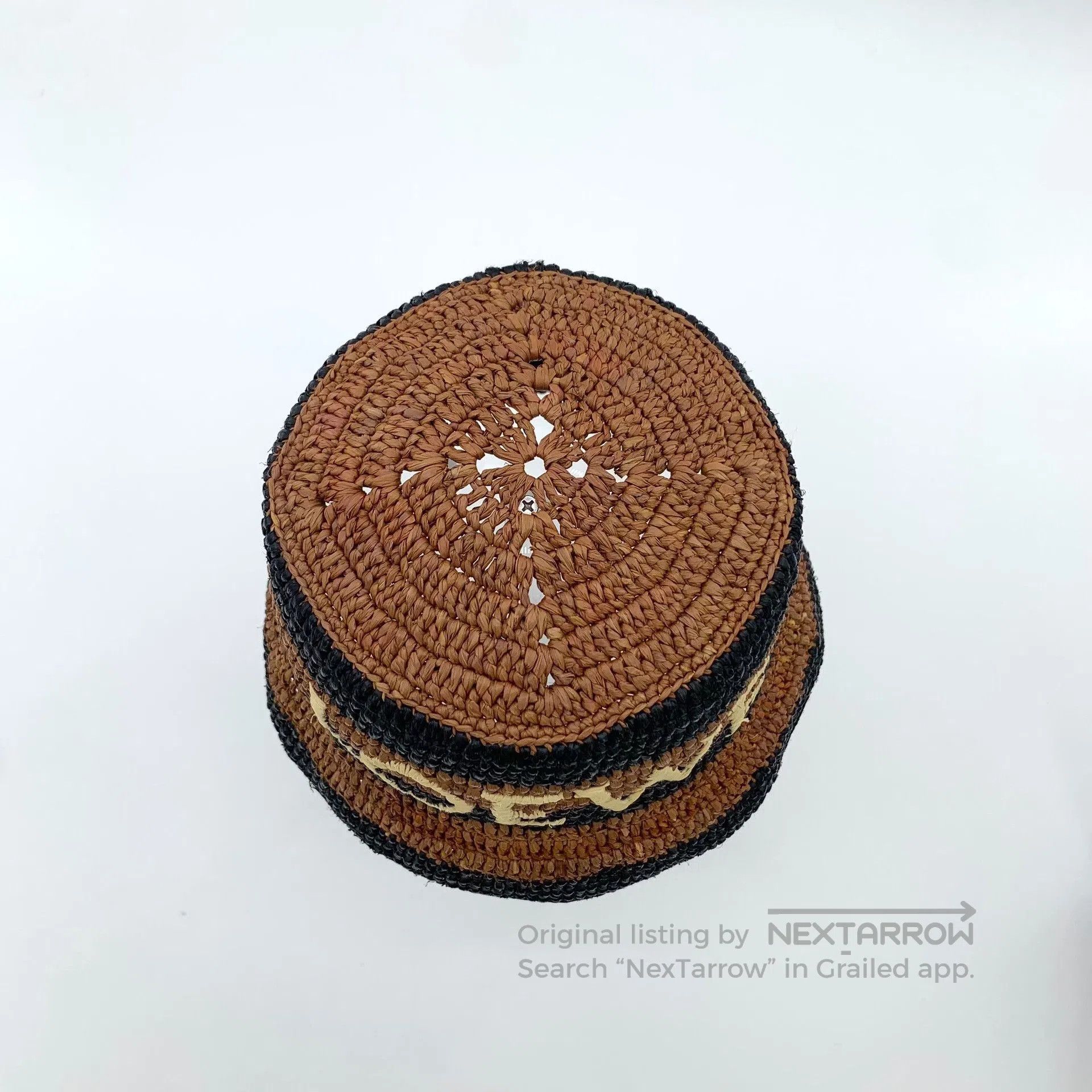 Loewe Loewe Logo Embroidery Raffia Straw Bucket Hat. Size ONE SIZE - 5 Thumbnail