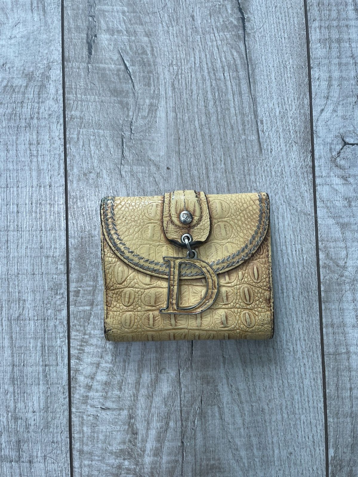 Dior Christian Dior Vintage Wallet Leather Size ONE SIZE - 4 Thumbnail