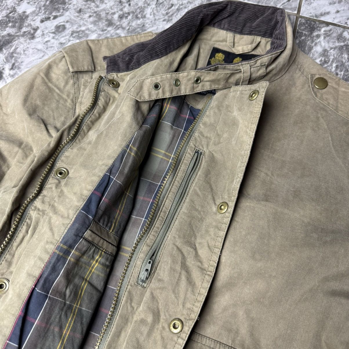 Barbour × Vintage Barbour Waterproof Feather weight Flyer Jacket M Size US M / EU 48-50 / 2 - 7 Thumbnail