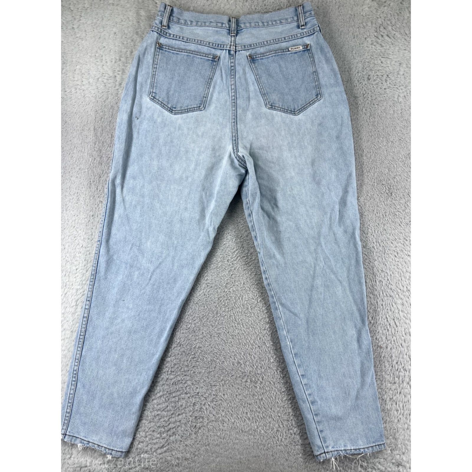 Bill Blass VINTAGE Bill Blass Jeans Women 16 Blue Denim High Rise Mom Tapered Regular Size 16 Blue Floral 90s Womens Size 38" / US 16 / IT 52 - 2 Thumbnail