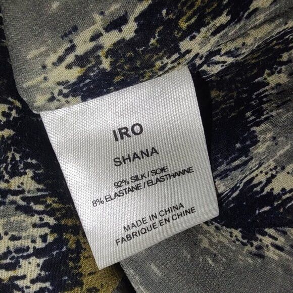 Iro IRO Shana silk print draped dress XS 2 Size XS / US 0-2 / IT 36-38 - 3 Thumbnail