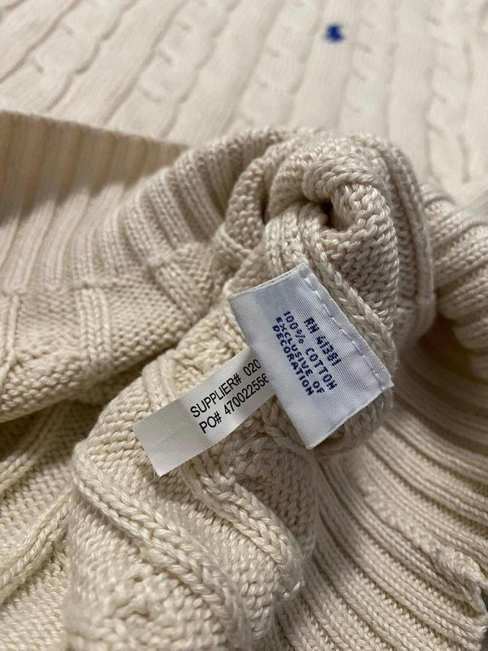 Polo Ralph Lauren Vintage Polo Ralph Lauren Cable Knit Crew Neck Sweater Y2K Size M / US 6-8 / IT 42-44 - 4 Thumbnail