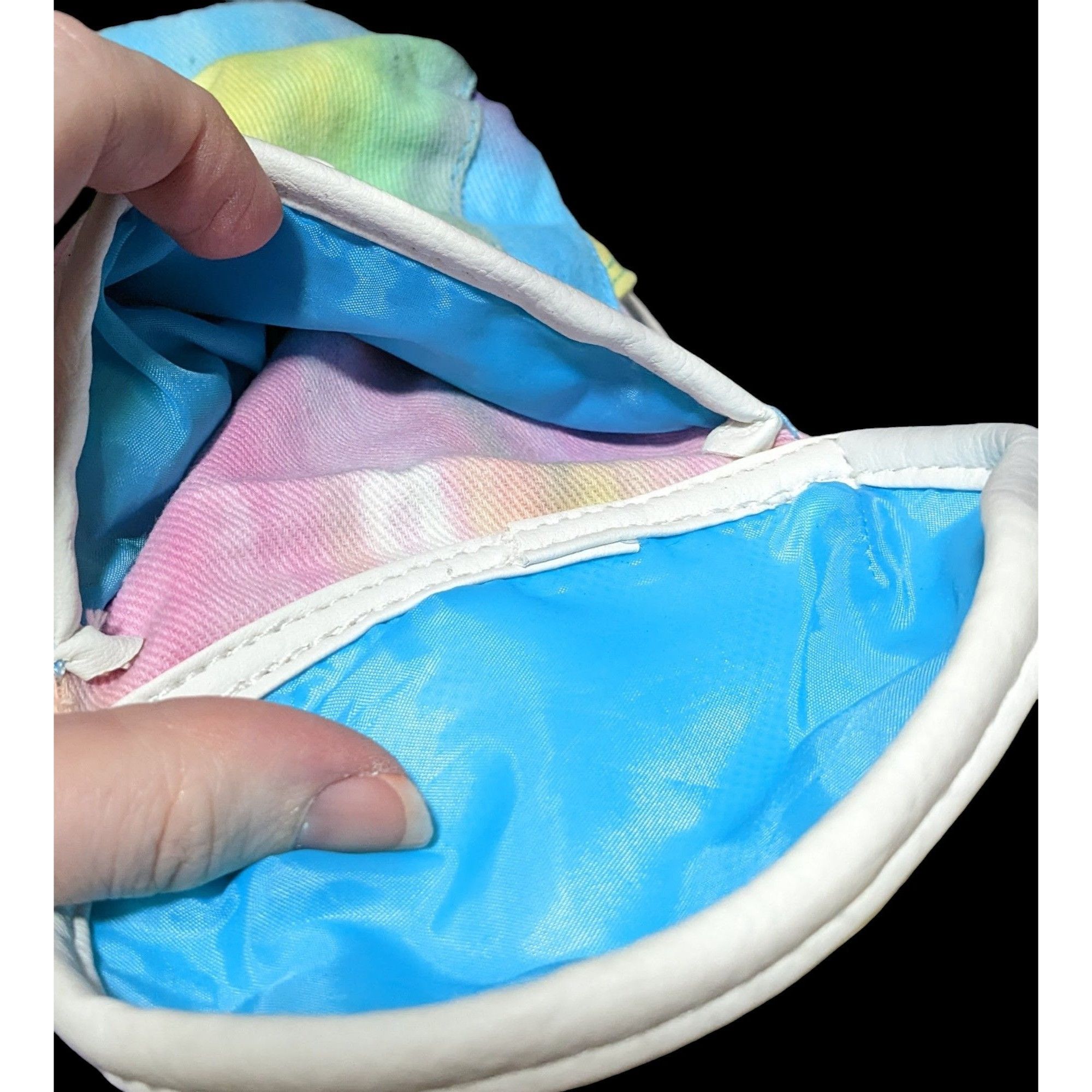 Other Candies Rainbow Tie Dye Glitter Strap Backpack Size ONE SIZE - 11 Thumbnail
