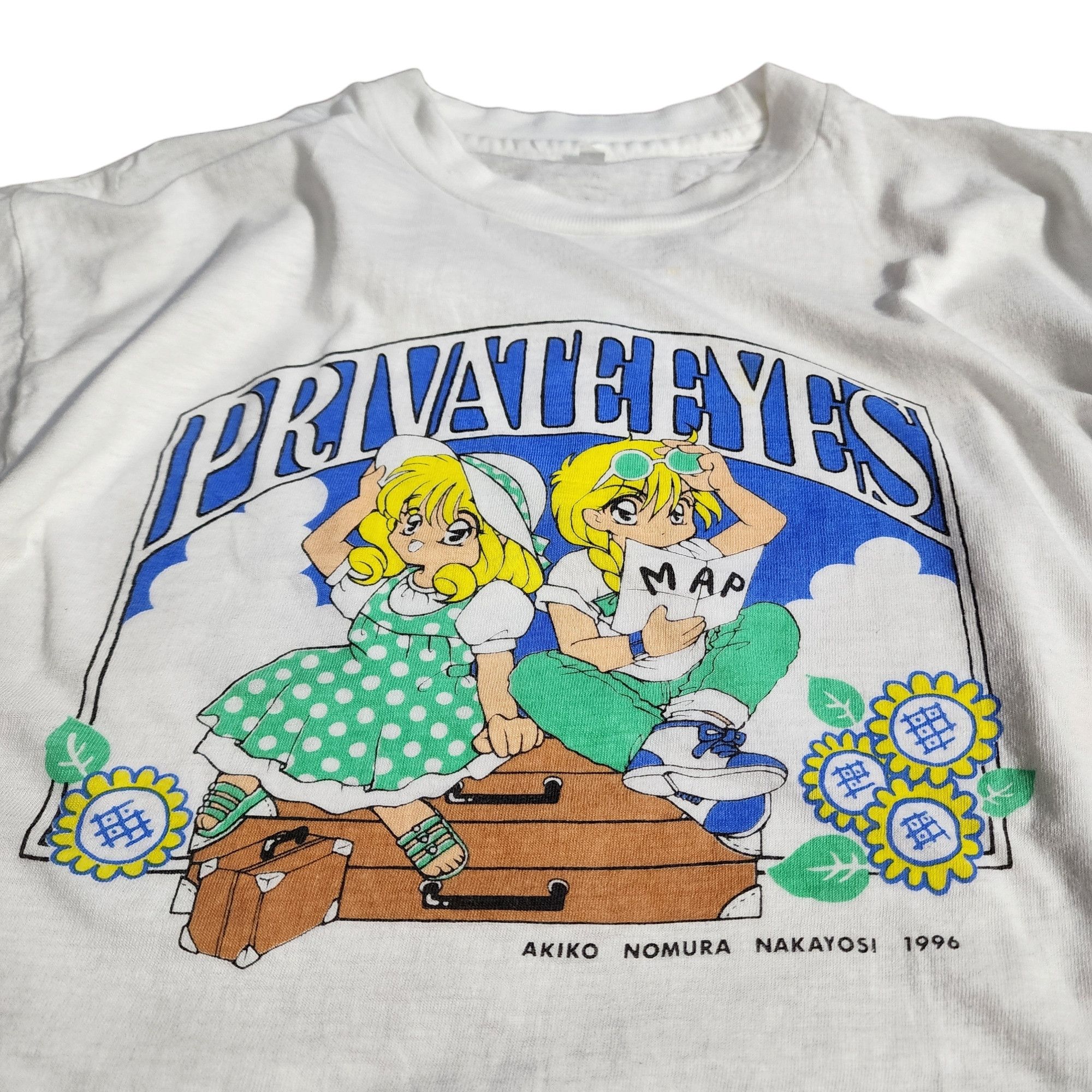 Japanese Brand × Vintage Vintage Private Eyes 1996 Akiko Nomura Nakayosi anime shirts Size S / US 4 / IT 40 - 1 Thumbnail