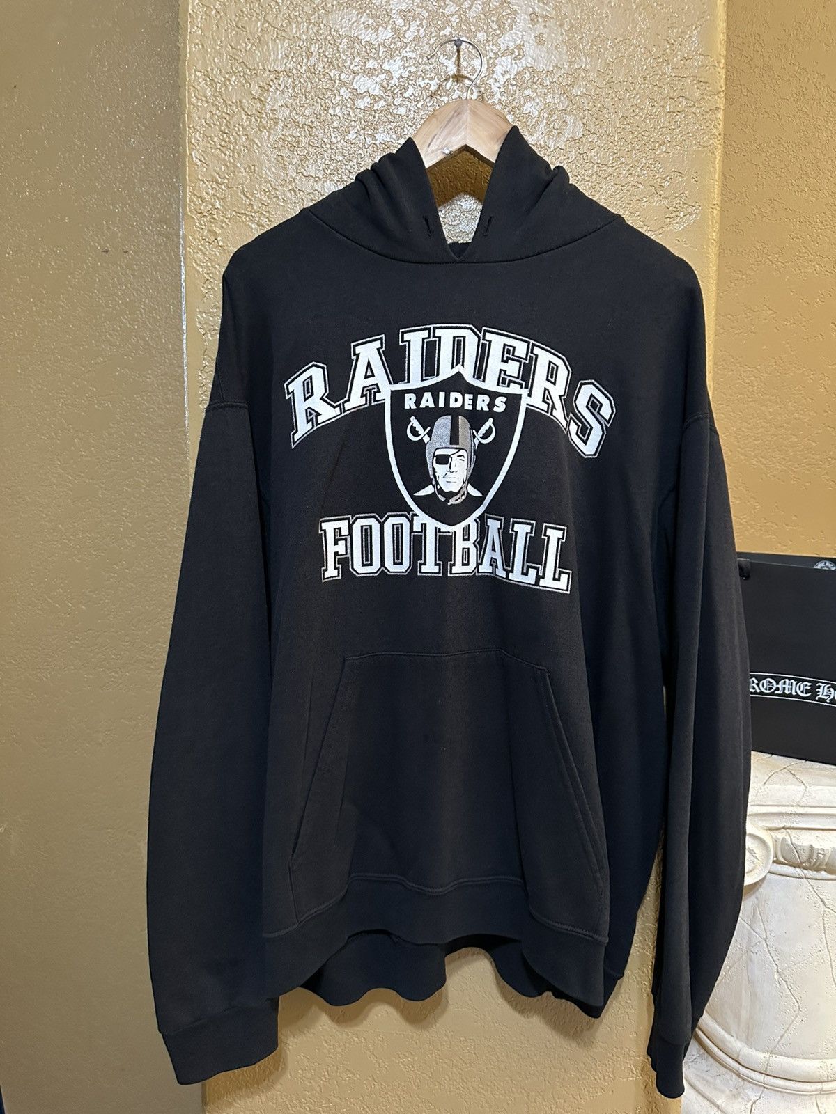 Vintage 📌 vintage Oakland Raiders pullover hoodie xl NFL Size US XL / EU 56 / 4 - 1 Thumbnail