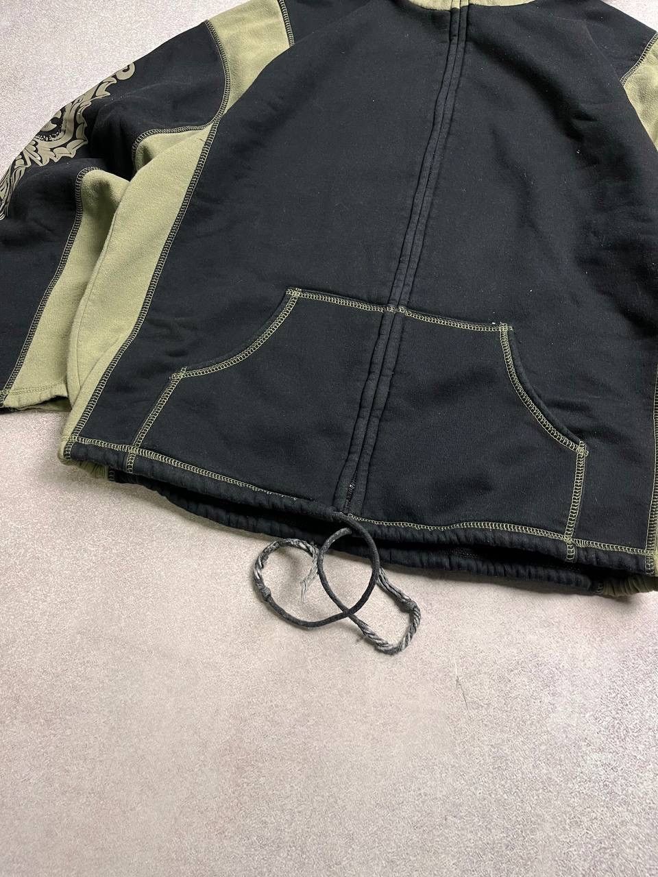Vintage Vintage Tribal Archival Tattoo Boxy Zip Hoodie Y2K L Size US L / EU 52-54 / 3 - 3 Thumbnail