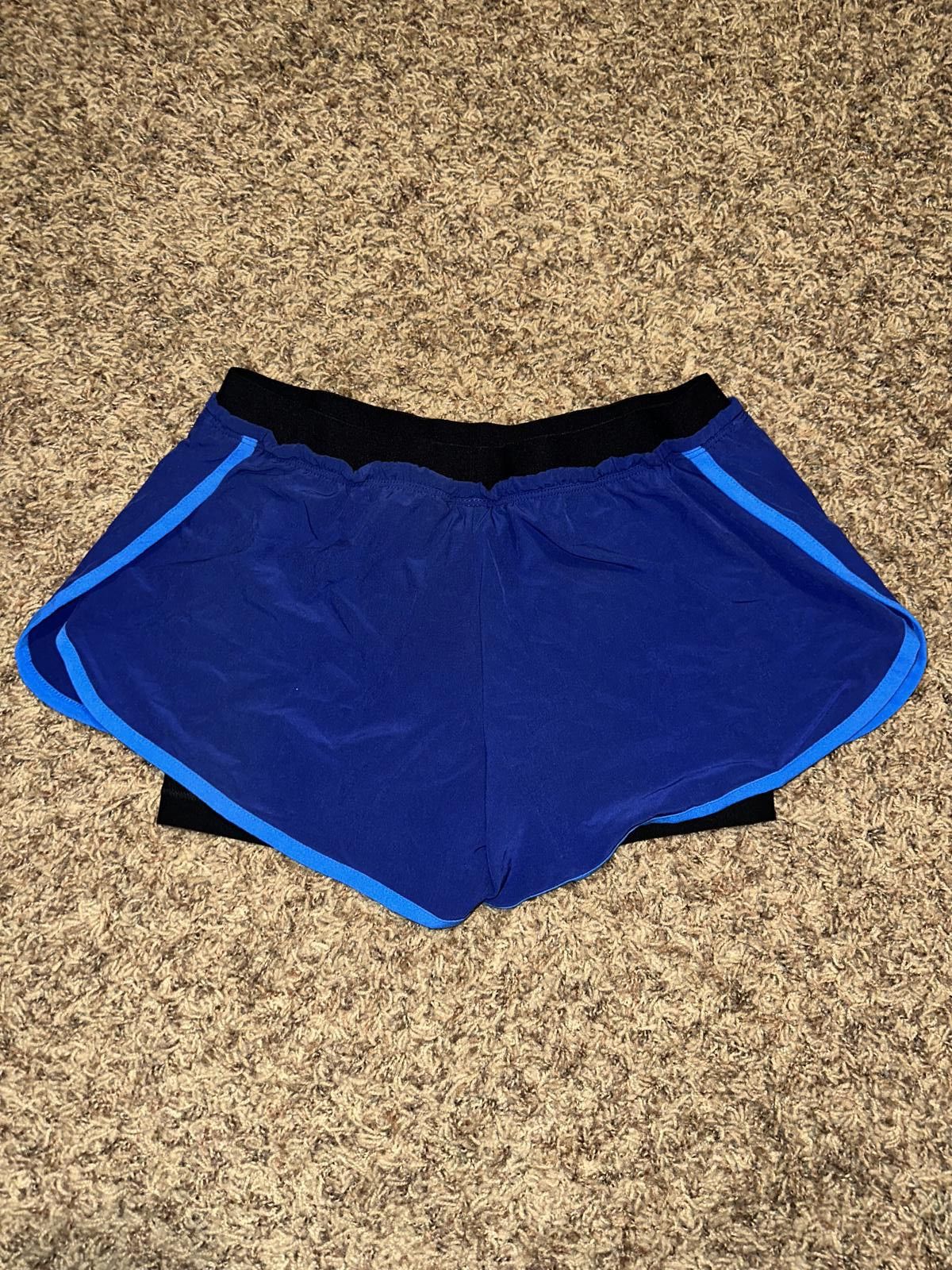Nike Nike Women's Full Flex 2-in-1 Tempo Track Running Blue Shorts Samples 2014 Size 32" / US 10 / IT 46 - 6 Thumbnail