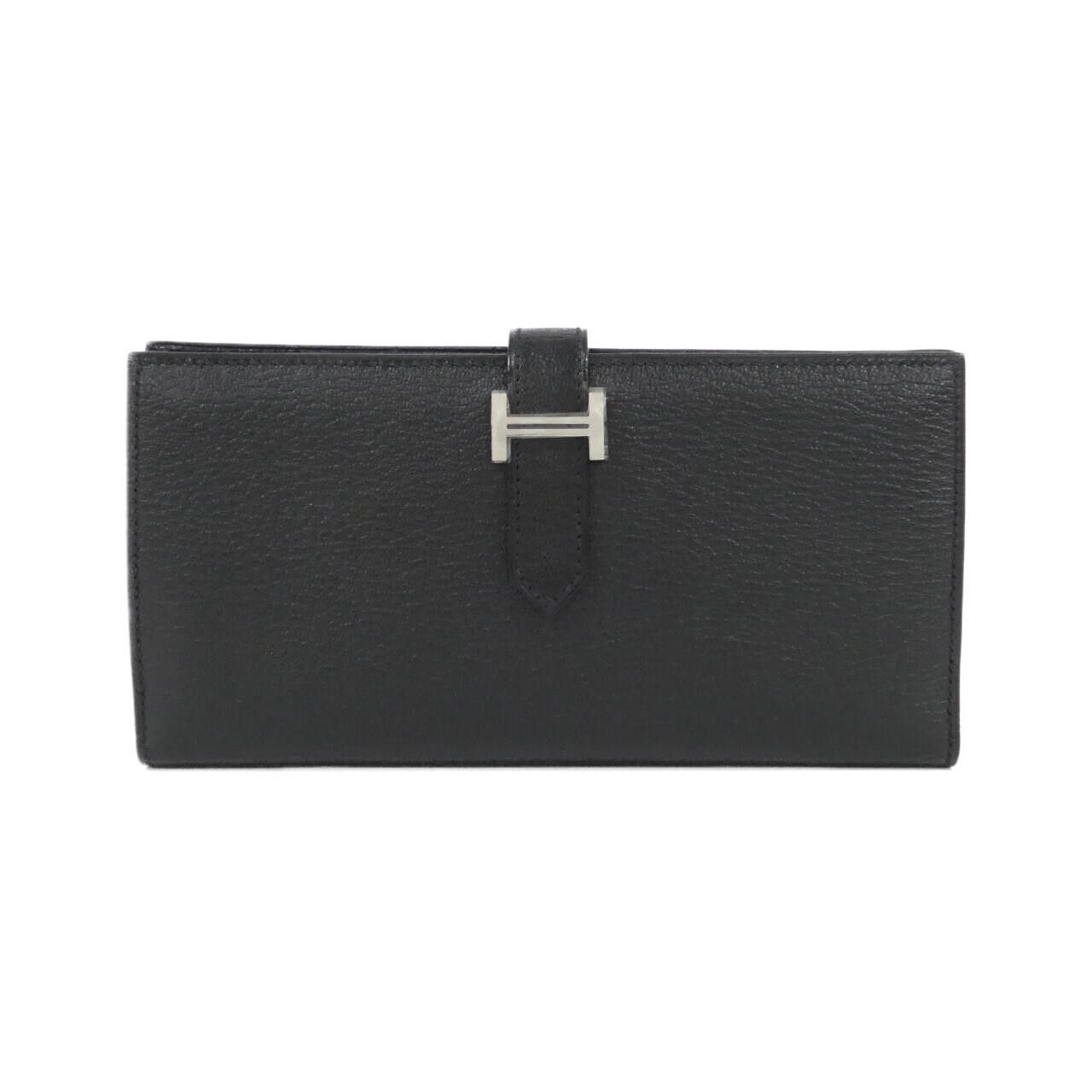 Hermes Hermes Hermes Bearn Soufflet Chevre long wallet Leather Long Wallet C DUTY FREE for USA Size ONE SIZE - 1 Thumbnail