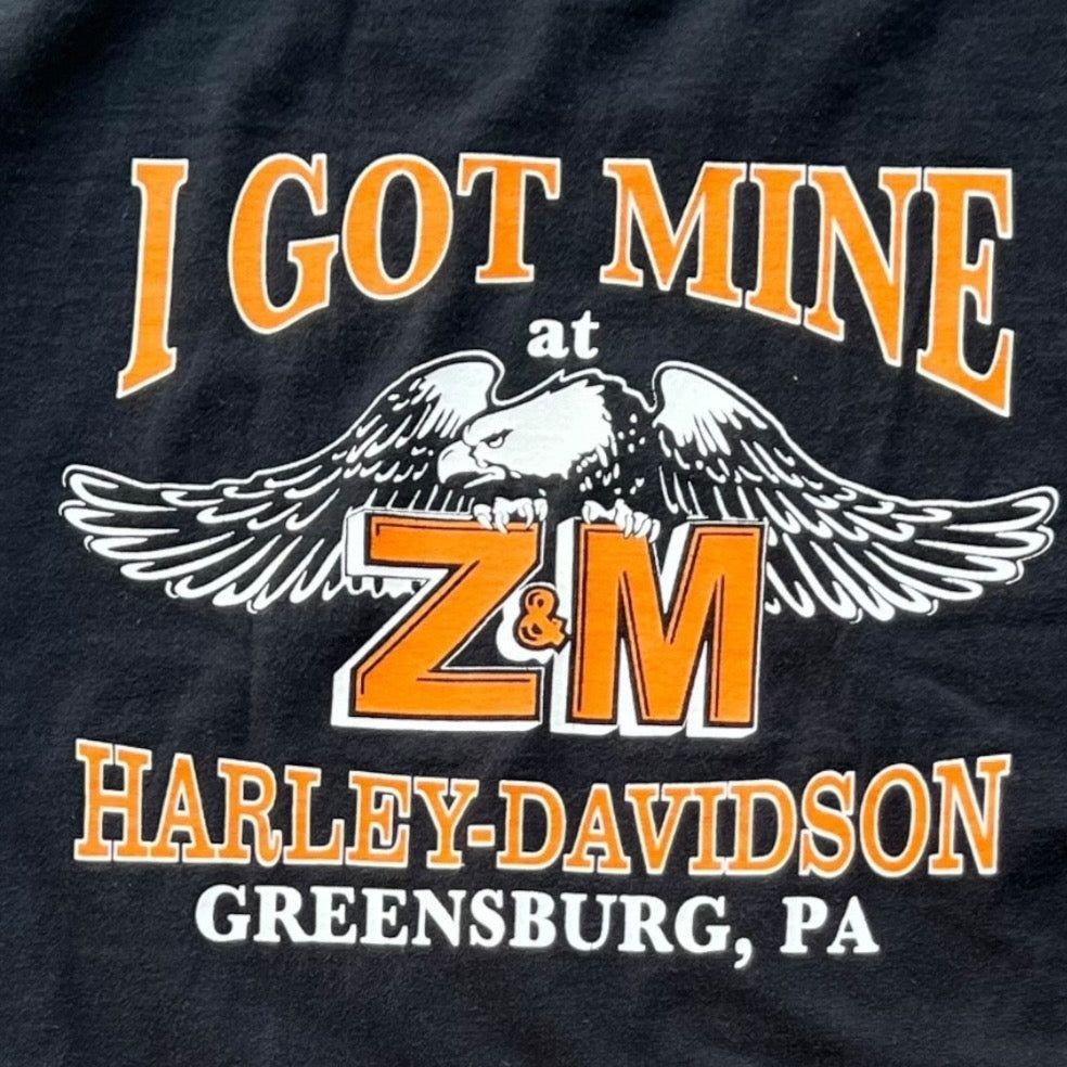 Harley Davidson × Vintage Vintage Y2K Z&M Harley Davidson Tee Size US M / EU 48-50 / 2 - 5 Thumbnail