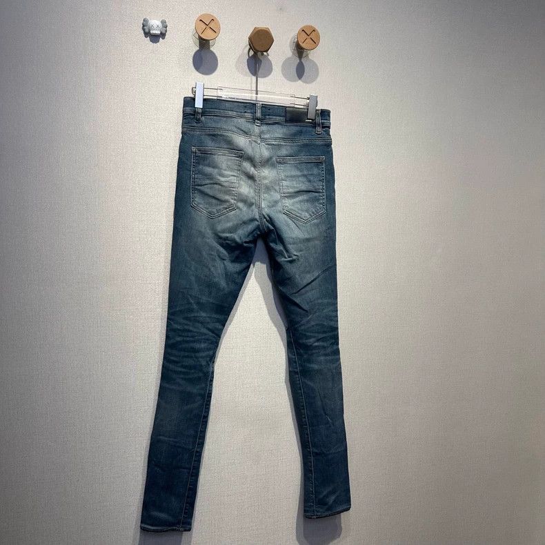 Amiri Amiri Blue Distressed Destroyed Jeans Size US 32 / EU 48 - 2 Thumbnail
