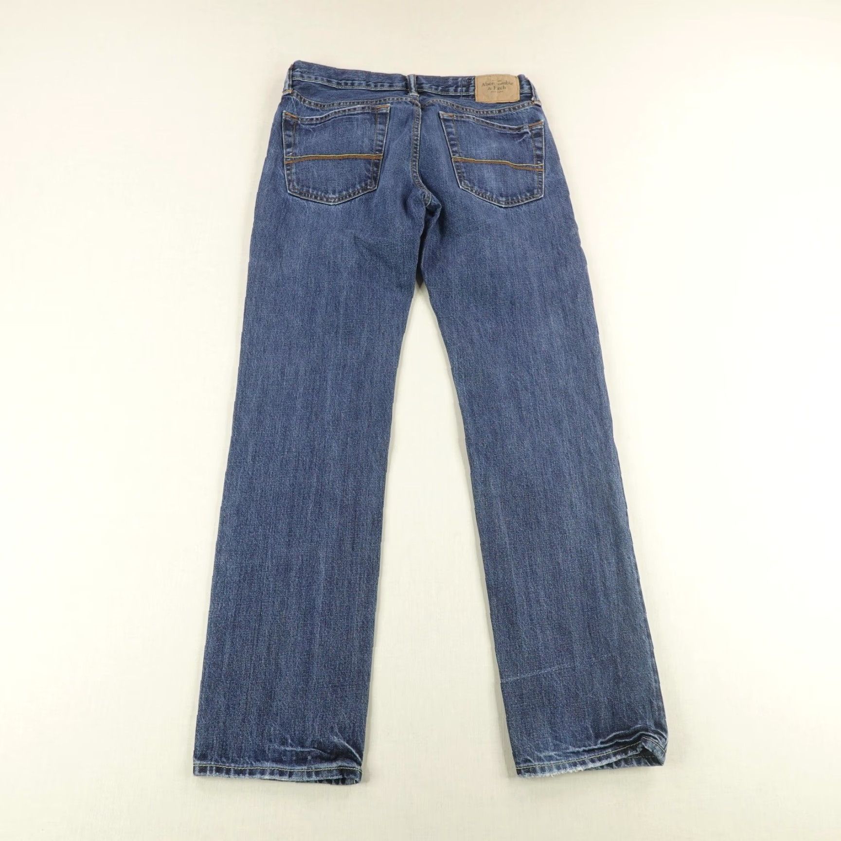Abercrombie & Fitch Abercrombie & Fitch Jeans Mens 31x32 Blue Skinny A&F Denim Button Fly Preppy Size US 31 - 5 Thumbnail