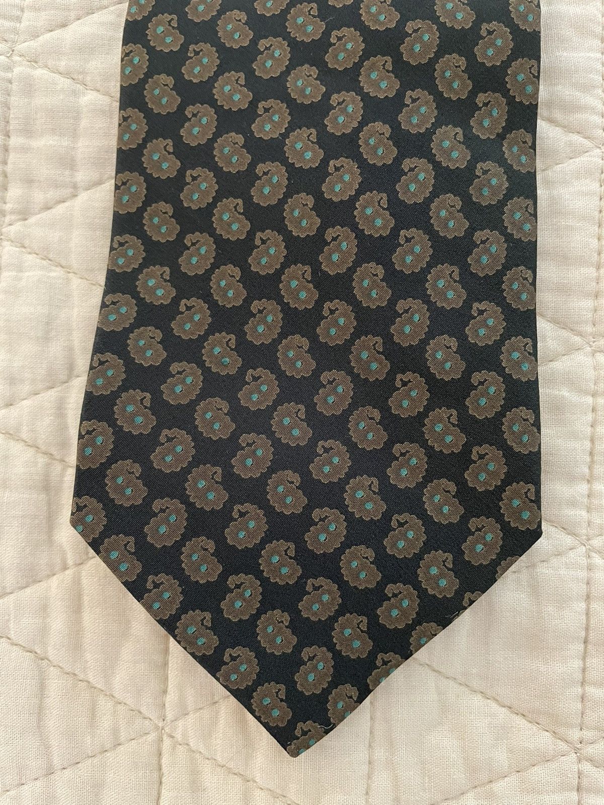 Giorgio Armani × Vintage Vintage Spaced Paisley Print Tie Size ONE SIZE - 5 Thumbnail