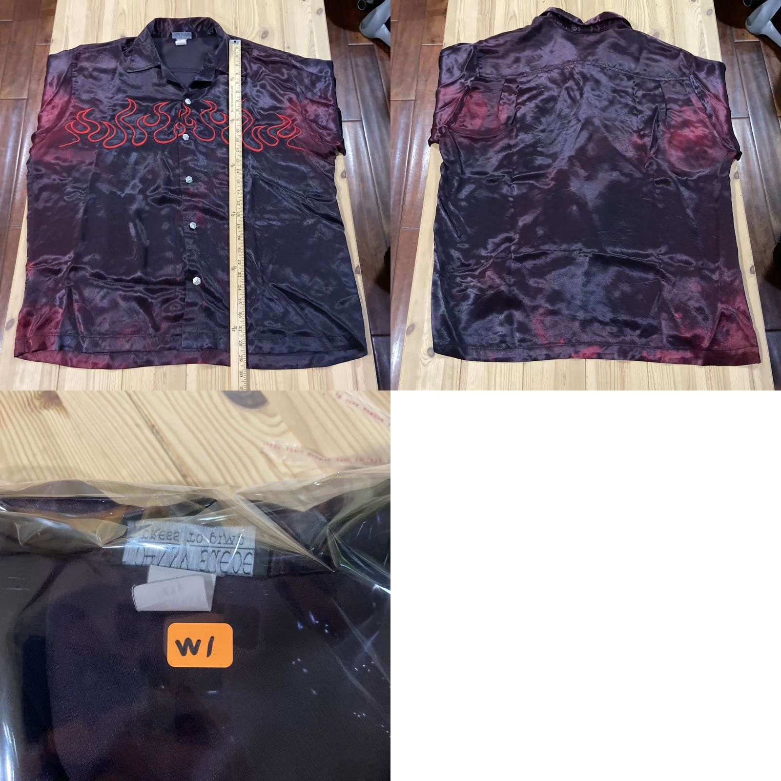 Vintage VINTAGE Johnny Suede Shirt 2XL Black Suede Embroidered Dice 90s Rockabilly Button-Up Short Sleeve Mens Size US XXL / EU 58 / 5 - 8 Thumbnail