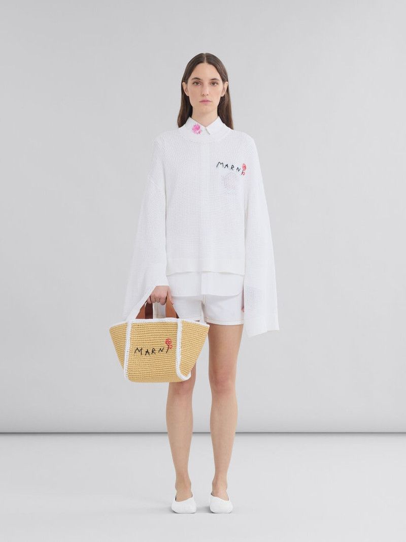 Marni o1w1db11125 Size :OS/Sillo Shoulder Bag in Beige Size ONE SIZE - 6 Thumbnail