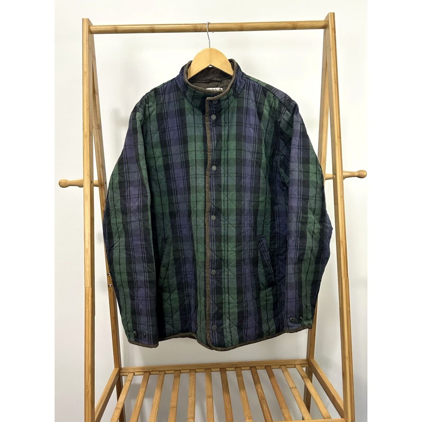 Peter Millar VTG Peter Millar Green Tartan Plaid Quilted Jacket Size L Mens Broken Zipper Exposure: Pilling Collar Fading Suffolk Style Size US L / EU 52-54 / 3 - 2 Thumbnail