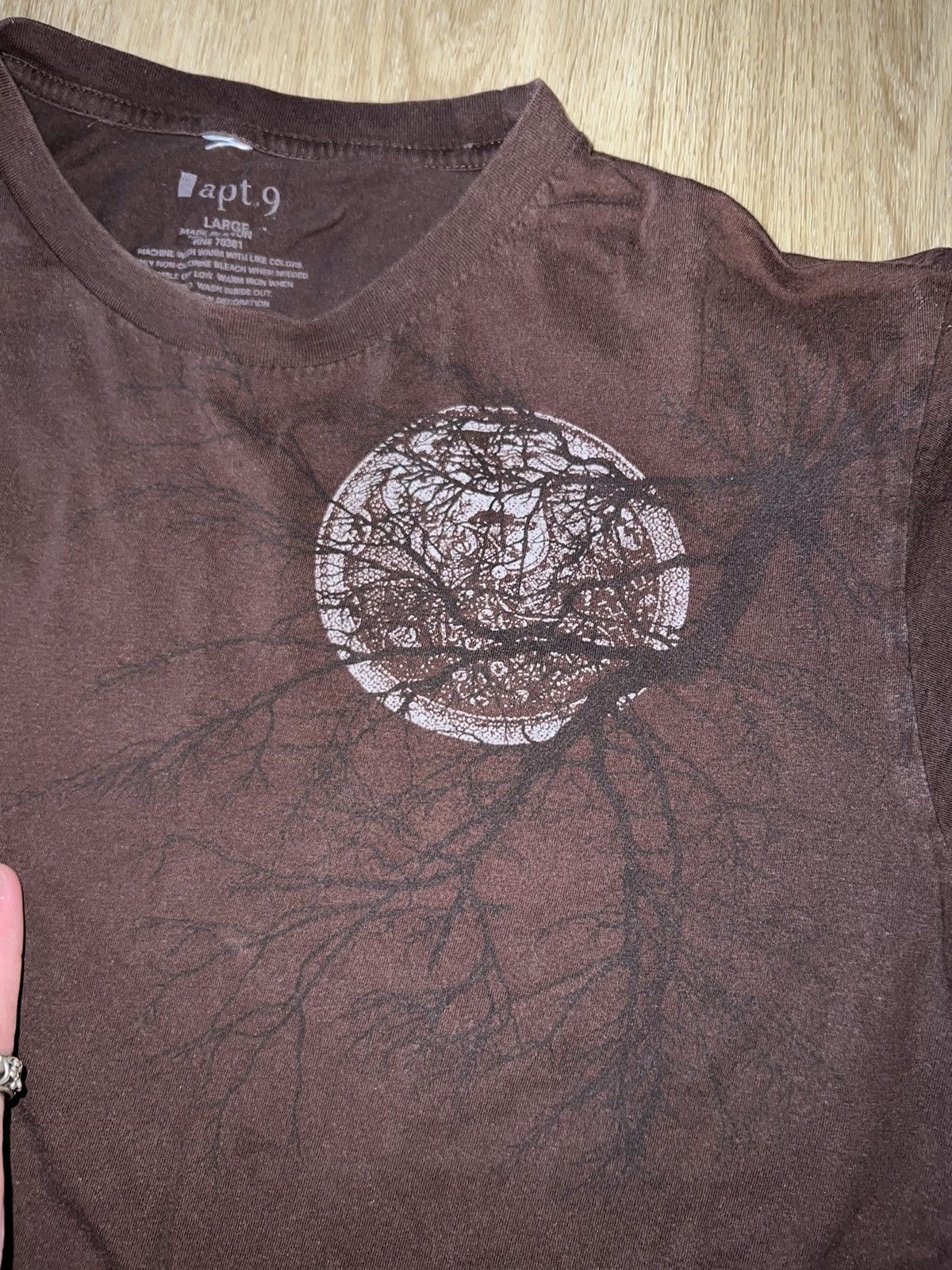 Apt. 9 Sick Affliction Style Grunge Moon & Tree Tee Size US M / EU 48-50 / 2 - 2 Thumbnail