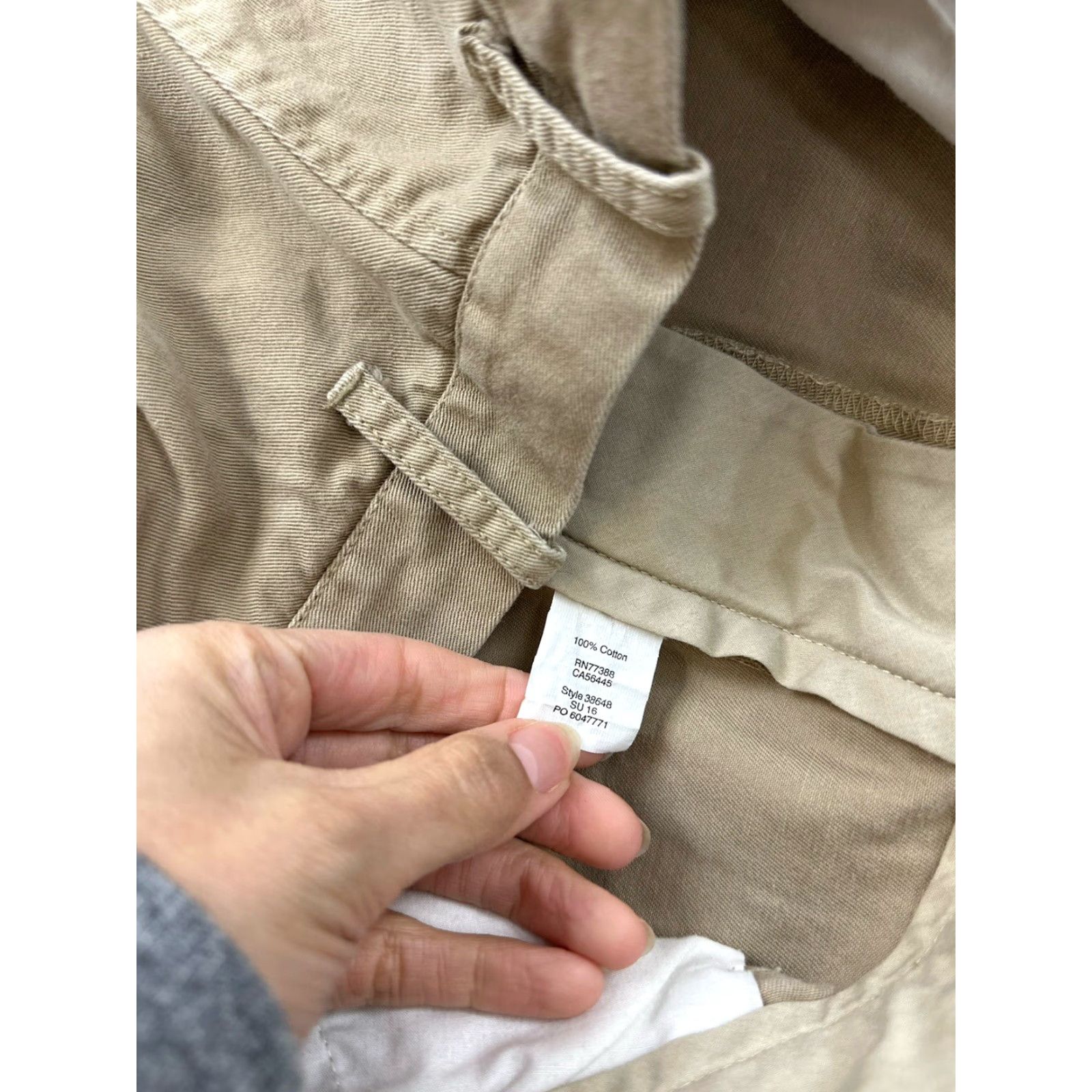 J.Crew J.CREW Pants Mens Regular 34x30 Khaki Chino Sutton J.Crew Khaki Beige Pockets 90s American Style Mens Size US 30 / EU 46 - 4 Thumbnail