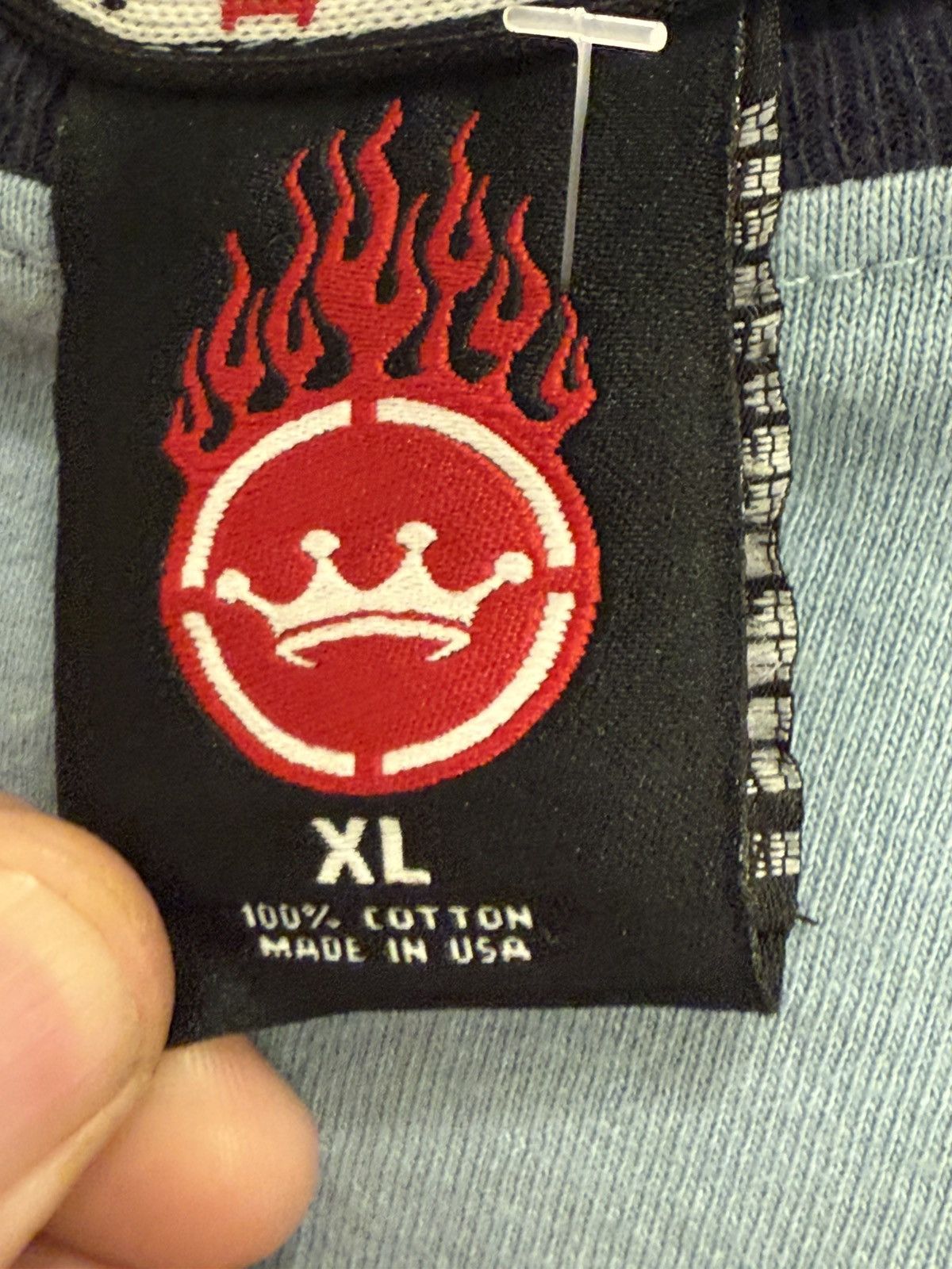 JNCO SUPER Rare Vintage JNCO Crown Tribal Ringer Tee -Made in USA Size US L / EU 52-54 / 3 - 3 Thumbnail