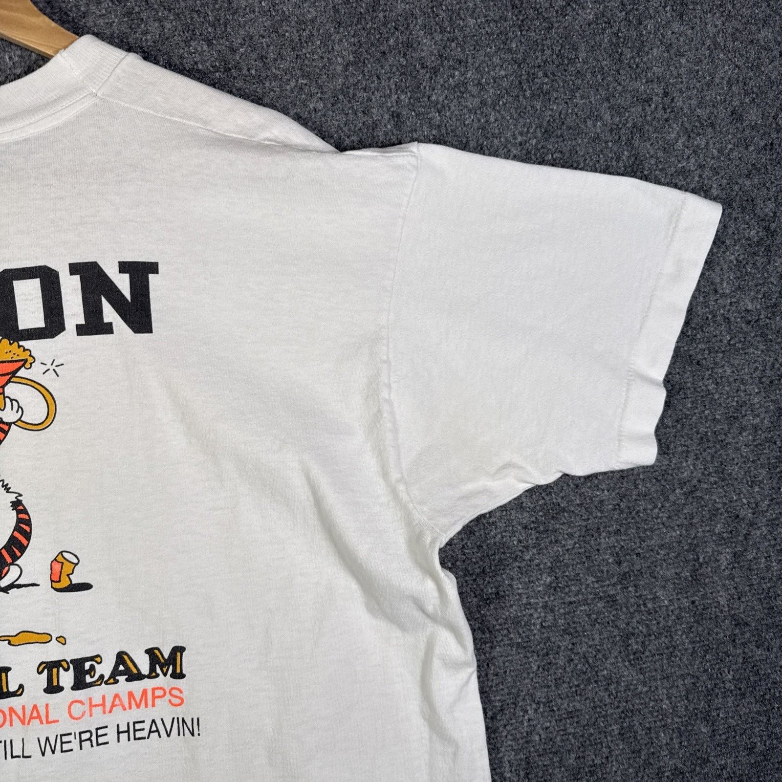 Vintage Vintage Calvin Hobbes Shirt XL White 90s Beer Funny Parody Size US XL / EU 56 / 4 - 6 Thumbnail