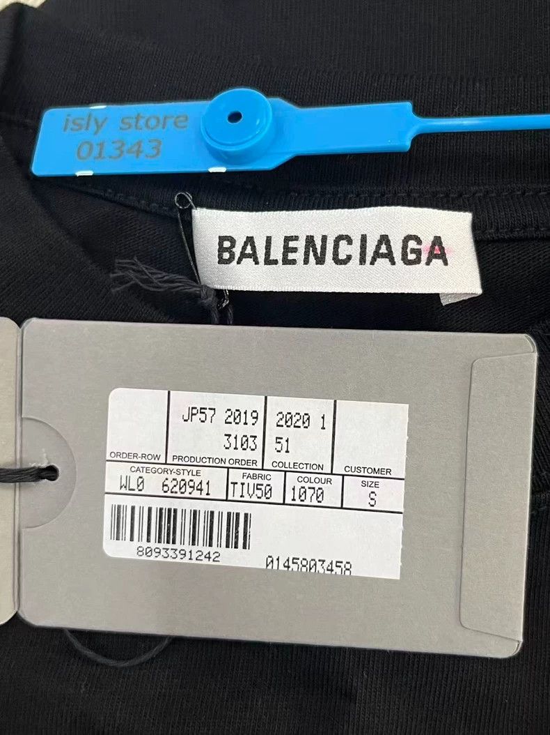 Balenciaga Balenciaga Letter printing casual round neck short sleeve Size US S / EU 44-46 / 1 - 5 Thumbnail