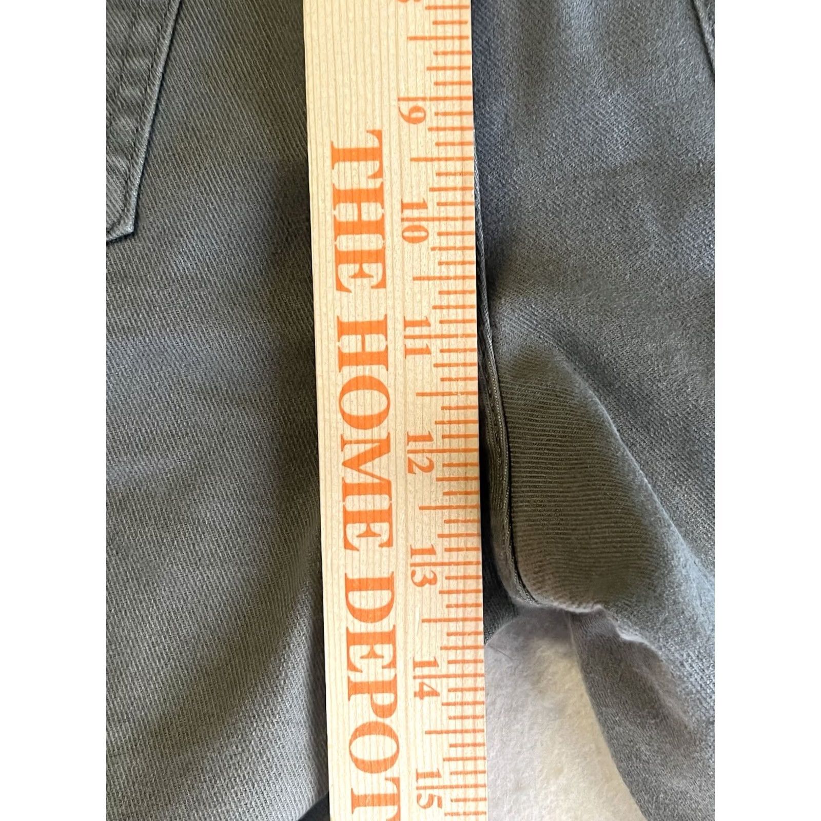 Express Express Mens Olive Green Shorts 32W Slim Fit Chino Casual Travel Workwear Flat Front Denim Pocket Zipper Button Regular Mens Size US 32 / EU 48 - 4 Thumbnail
