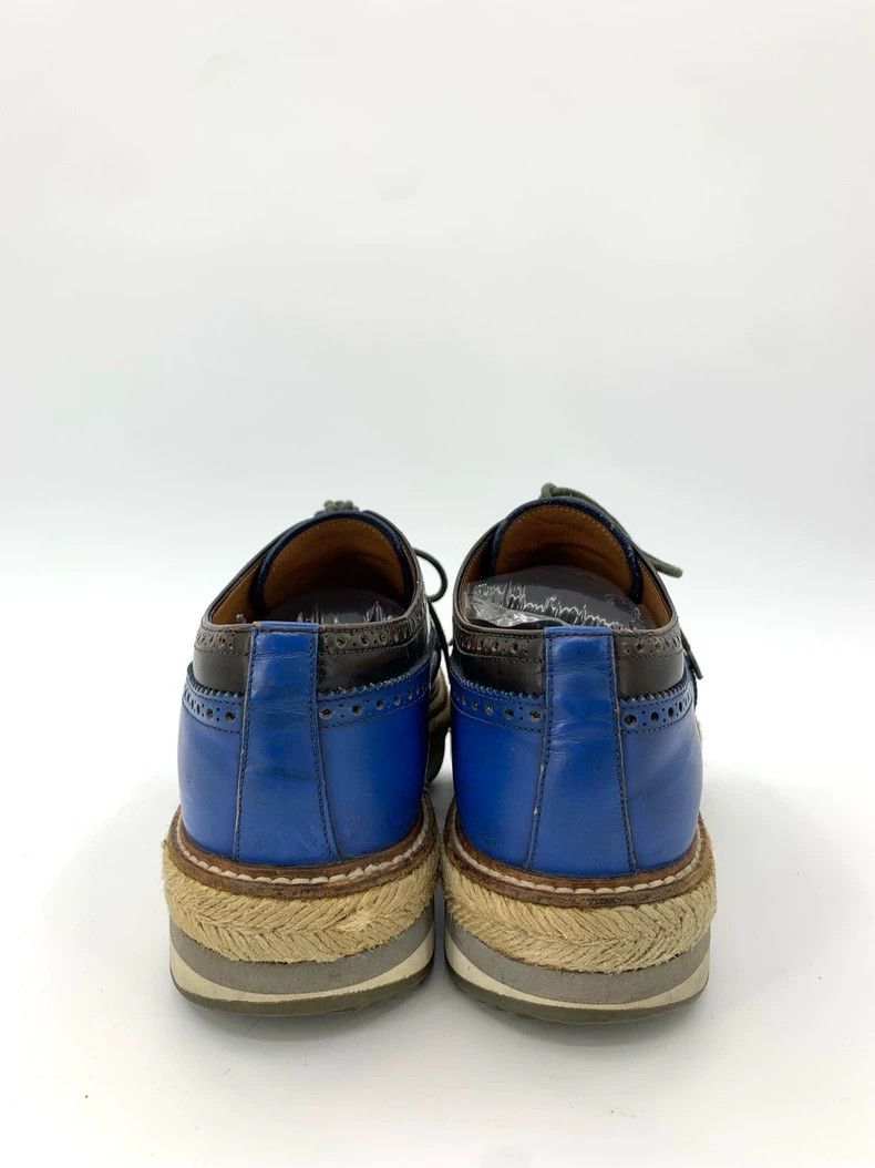 Prada Prada Size 42.5 Brock carved color-blocked muffin shoes lea Size US 9.5 / EU 42-43 - 4 Thumbnail