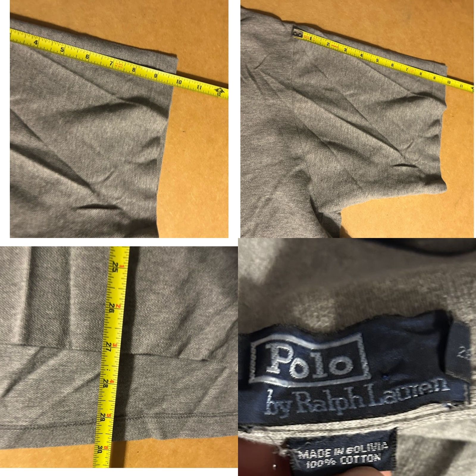 Polo Ralph Lauren Polo Ralph Lauren Polo Shirt Men Large Short Sleeve Gray Blue Horse Chest Pocket Polo Shirt Polo Ralph Lauren Redefined Size US L / EU 52-54 / 3 - 9 Thumbnail