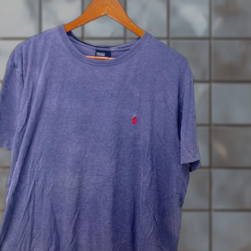 Polo Ralph Lauren VINTAGE Polo Ralph Lauren Sun Faded Pony T Shirt XL Polo Ralph Lauren Shirt Mens XL Purple Cotton Short Sleeve Crew Neck Vintage 90s (if applicable) Size US XL / EU 56 / 4 - 1 Thumbnail