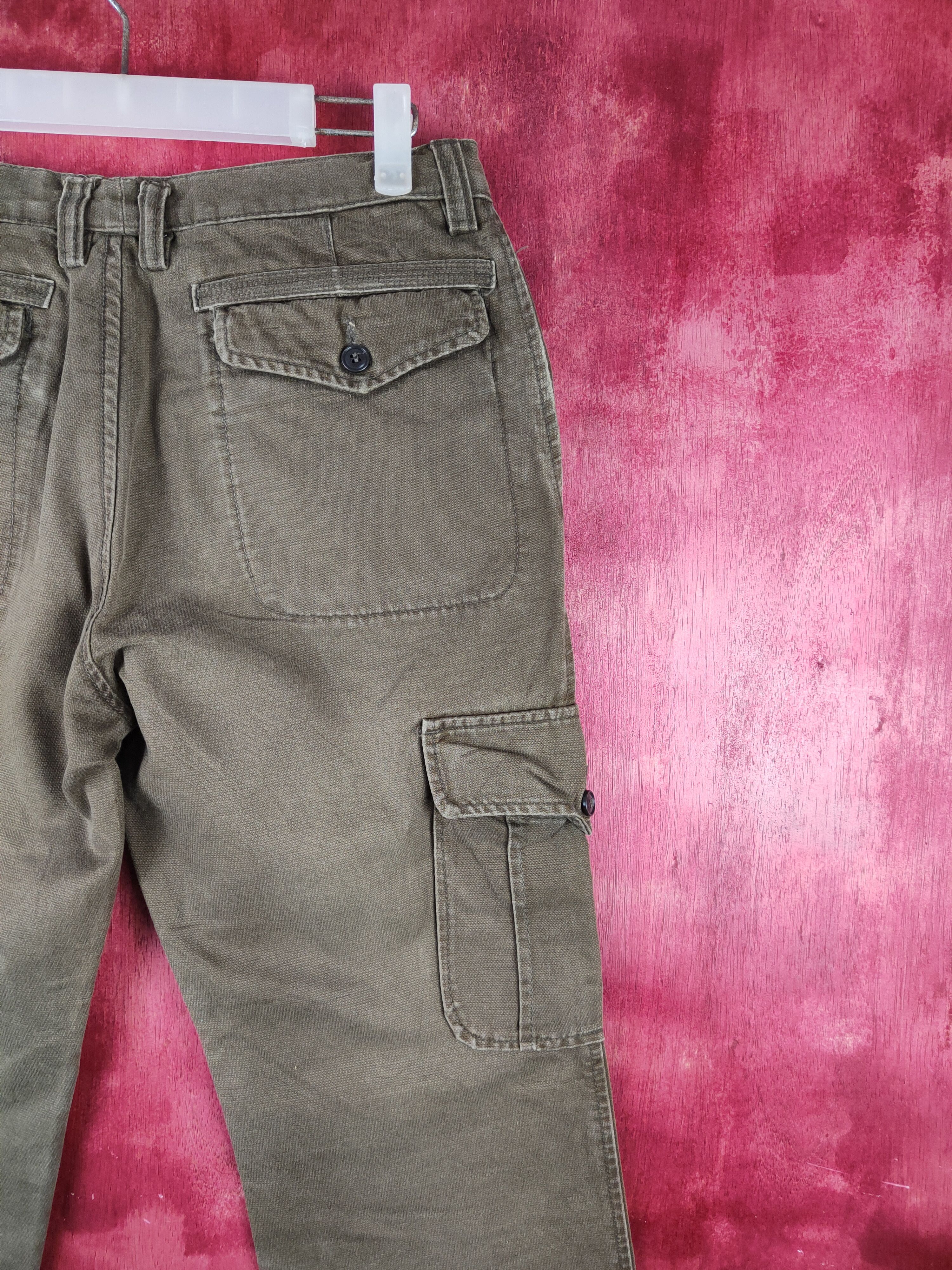 Japanese Brand Vintage Design Works Dark Brown Cargo Pants N#S014 Size US 29 - 10 Thumbnail
