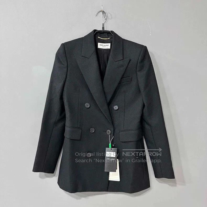 Saint Laurent Paris Saint Laurent Paris Black Blazer. Size US S / EU 44-46 / 1 - 1 Thumbnail