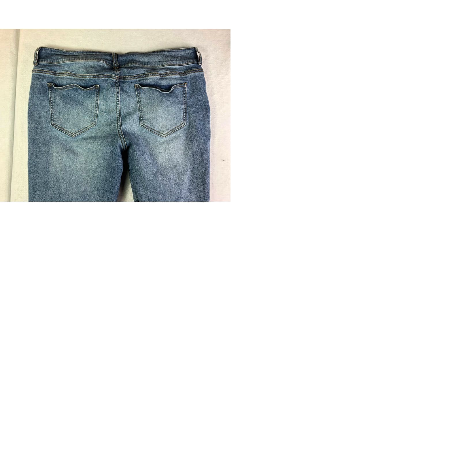 Vintage Maurices Distressed Straight Leg Jeans Womens Size XL-S 33x27 Blue Denim Regular Fit Vintage No Size 40" / US 18 - 9 Thumbnail