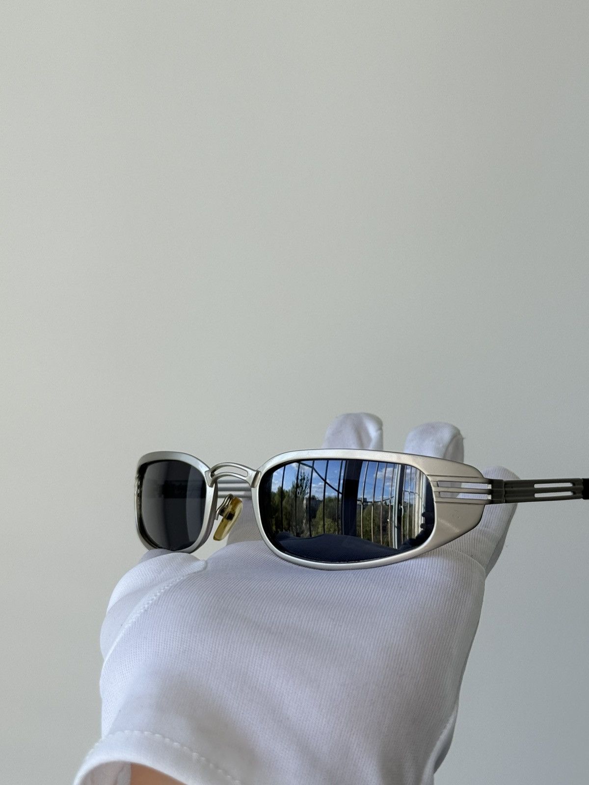 Yohji Yamamoto Yohji Yamamoto Archive Narrow Silver Metal Sunglasses Japan Size ONE SIZE - 3 Thumbnail