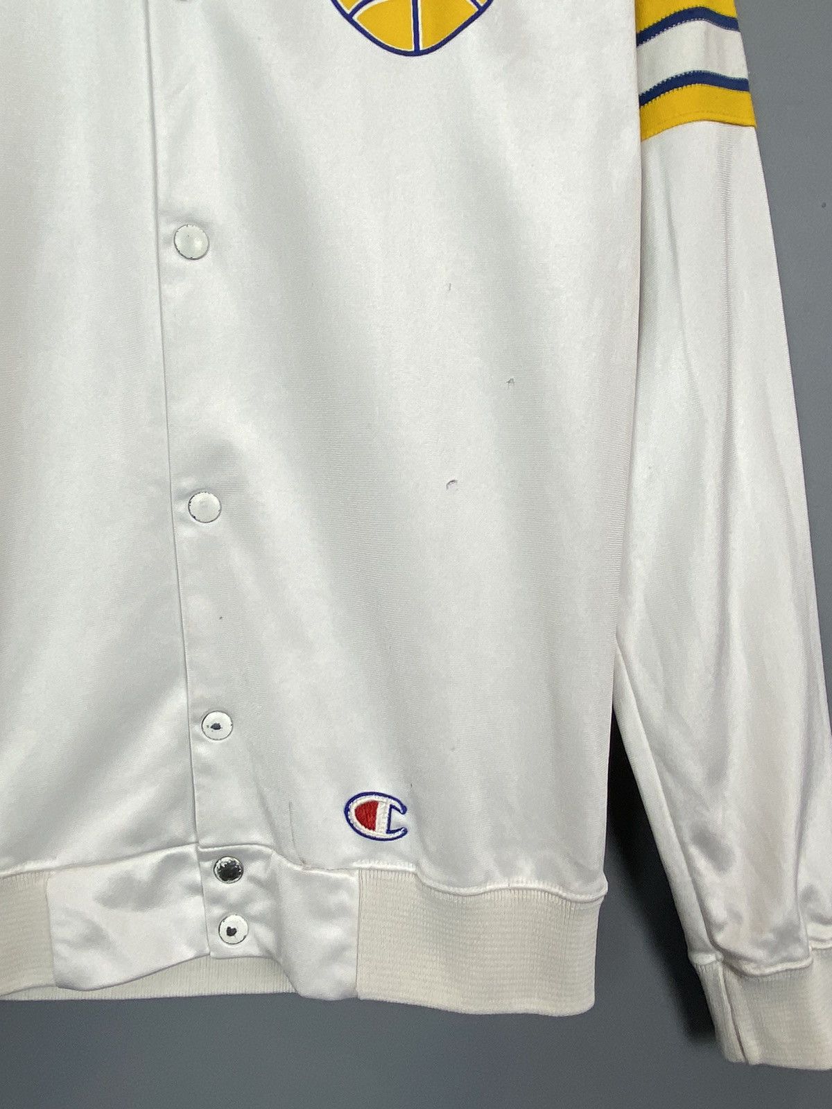 Champion Champion Hayfield Basketball Hoodie Bomber Jacket White Top Size US M / EU 48-50 / 2 - 3 Thumbnail