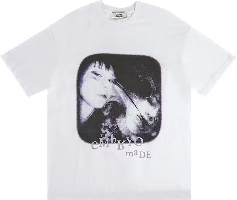 Japanese Brand White Color Embryo Made Print Tee Size US L / EU 52-54 / 3 - 1 Thumbnail