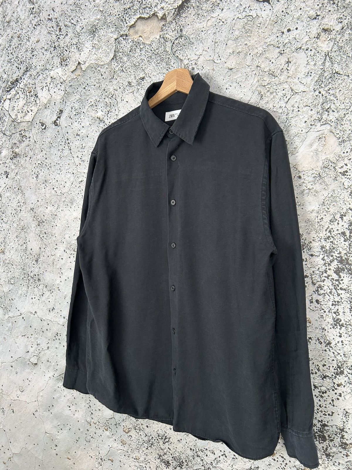Zara Zara Modal Avant Garde Black Shirt Streetwear Basic Elegant Size US S / EU 44-46 / 1 - 2 Thumbnail