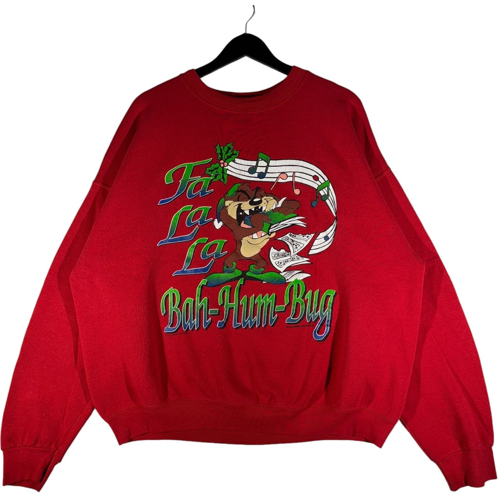 Vintage Vintage Looney Tunes Taz Singing Christmas Crewneck Size US XL / EU 56 / 4 - 1 Thumbnail