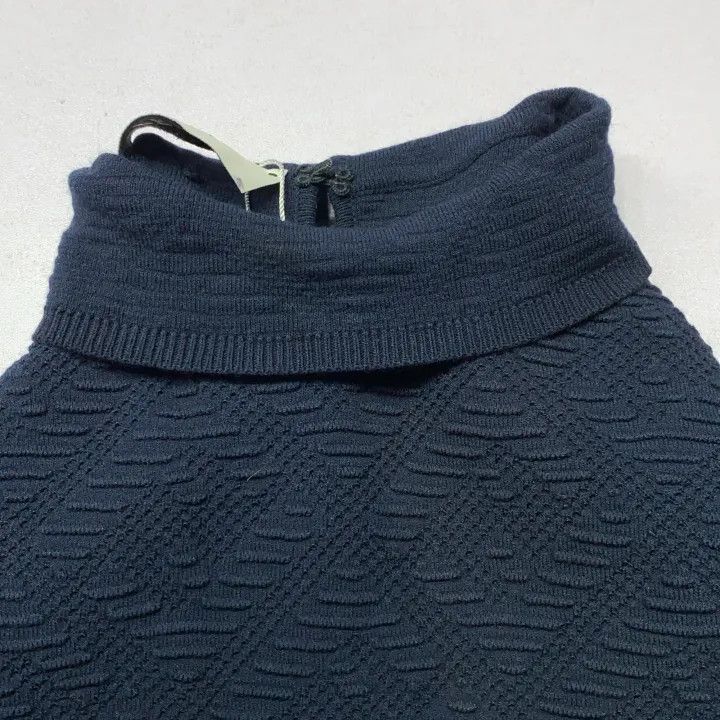 Fendi Fendi Blue High Neck Long Sleeve Dress -2507 Size L / US 10 / IT 46 - 7 Thumbnail
