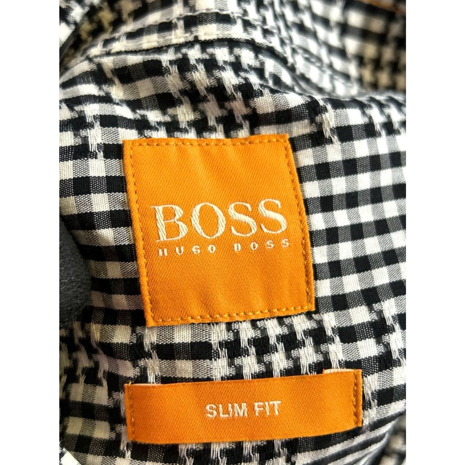 Hugo Boss HUGO BOSS Shirt Mens M Black Cotton Button-Up Plaid Size US M / EU 48-50 / 2 - 3 Thumbnail