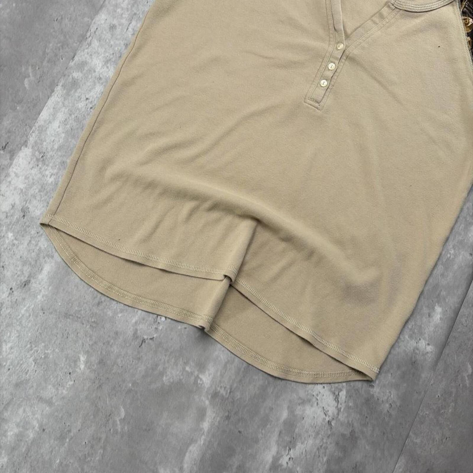 Cabelas Y2K Beige Cabela’s Camo Grunge Hunting Henley Shirt Size L / US 10 / IT 46 - 4 Thumbnail
