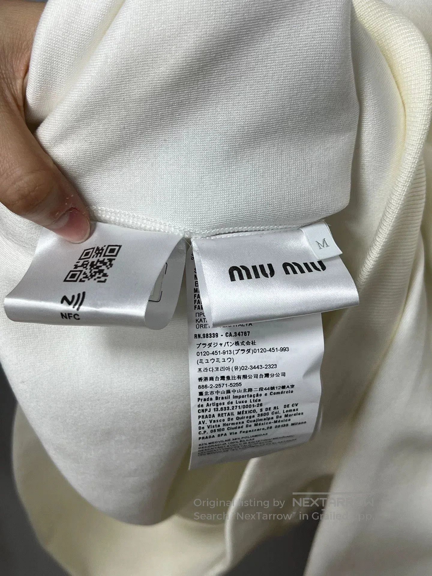 Miu Miu Miumiu Bow Embroidery Sweatshirt. Size M / US 6-8 / IT 42-44 - 4 Thumbnail