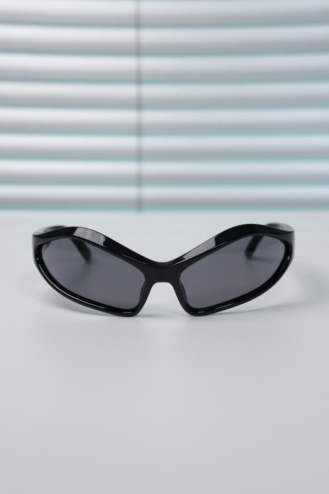 Other Vtg Y2k Avant Garde Future Sunglasses Black Unisex One Size Size ONE SIZE - 5 Thumbnail