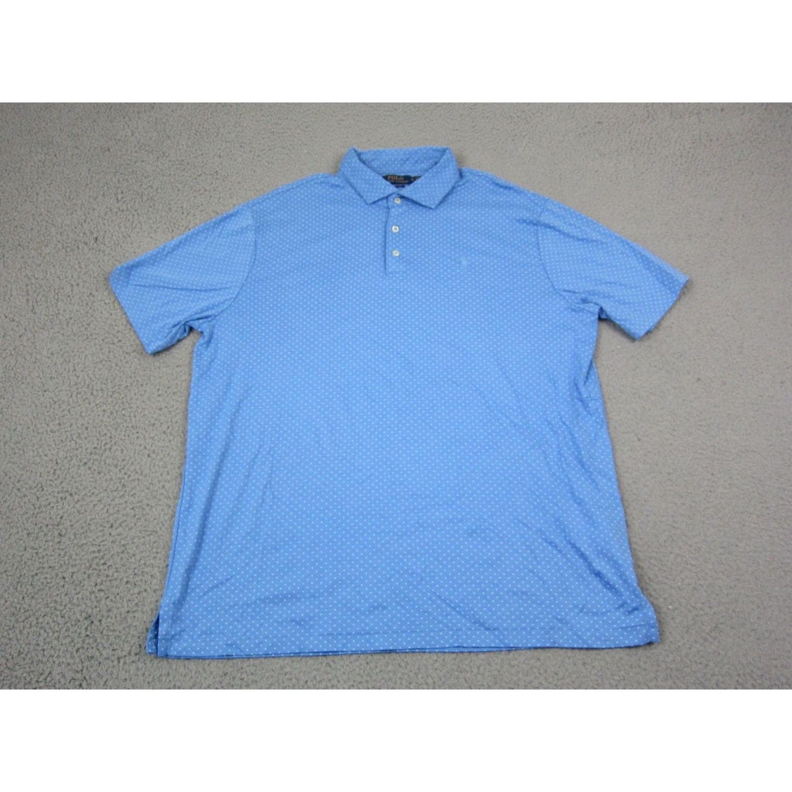 Polo Ralph Lauren Polo Ralph Lauren Polo Shirt XL Blue Polka Dot Golf Mens Polo Shirt XL Blue Polo Ralph Lauren Polo Shirt Polka Dot Golf Mens Size US XL / EU 56 / 4 - 2 Thumbnail