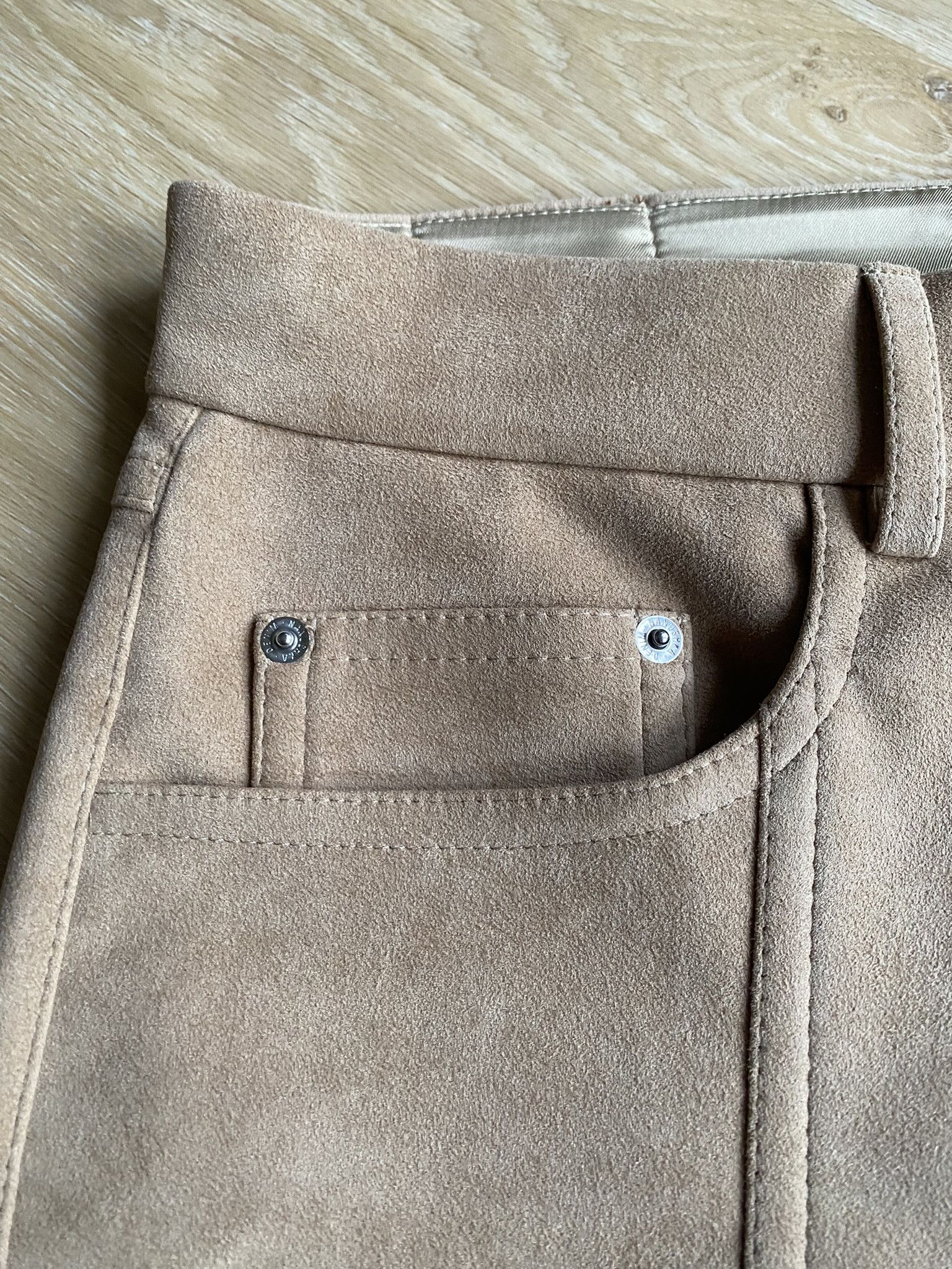 Nanushka NWT $2195 - Regenerated Leather Suede Pants Size US 30 / EU 46 - 14 Thumbnail