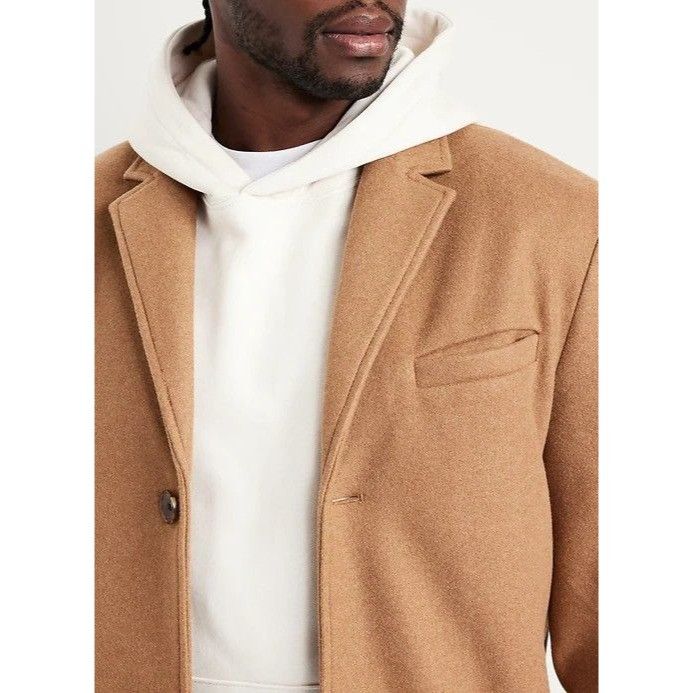 Old Navy Old Navy Men's Brushed Topcoat Color Camel Size Medium NEW Size US M / EU 48-50 / 2 - 2 Thumbnail