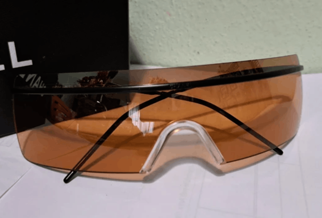 Chanel Chanel Sunglasses 4033 Mask CC Rhinestone Logo Rimless Size ONE SIZE - 4 Thumbnail