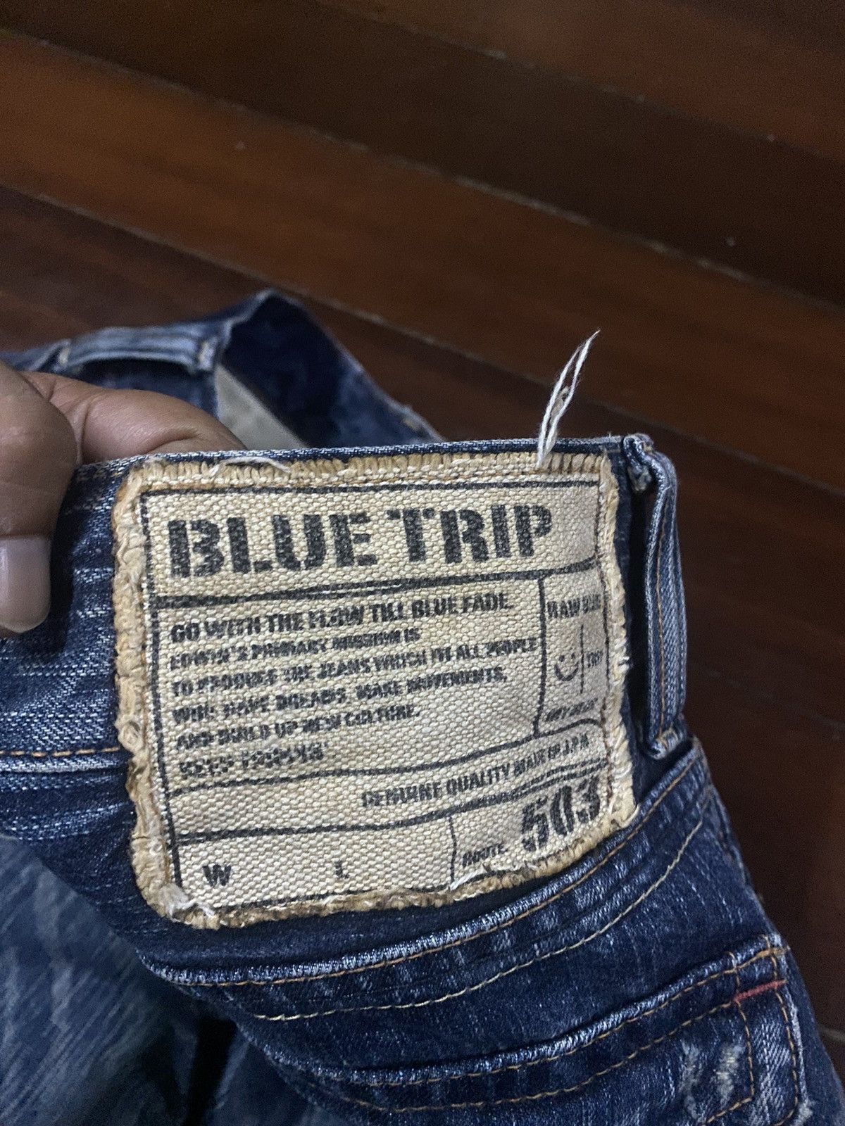 Edwin × Jean FIRE 🔥 Edwin 503 FLARE JEANS THUNDER BOOT CUT WIDE LEG Size US 36 / EU 52 - 18 Thumbnail