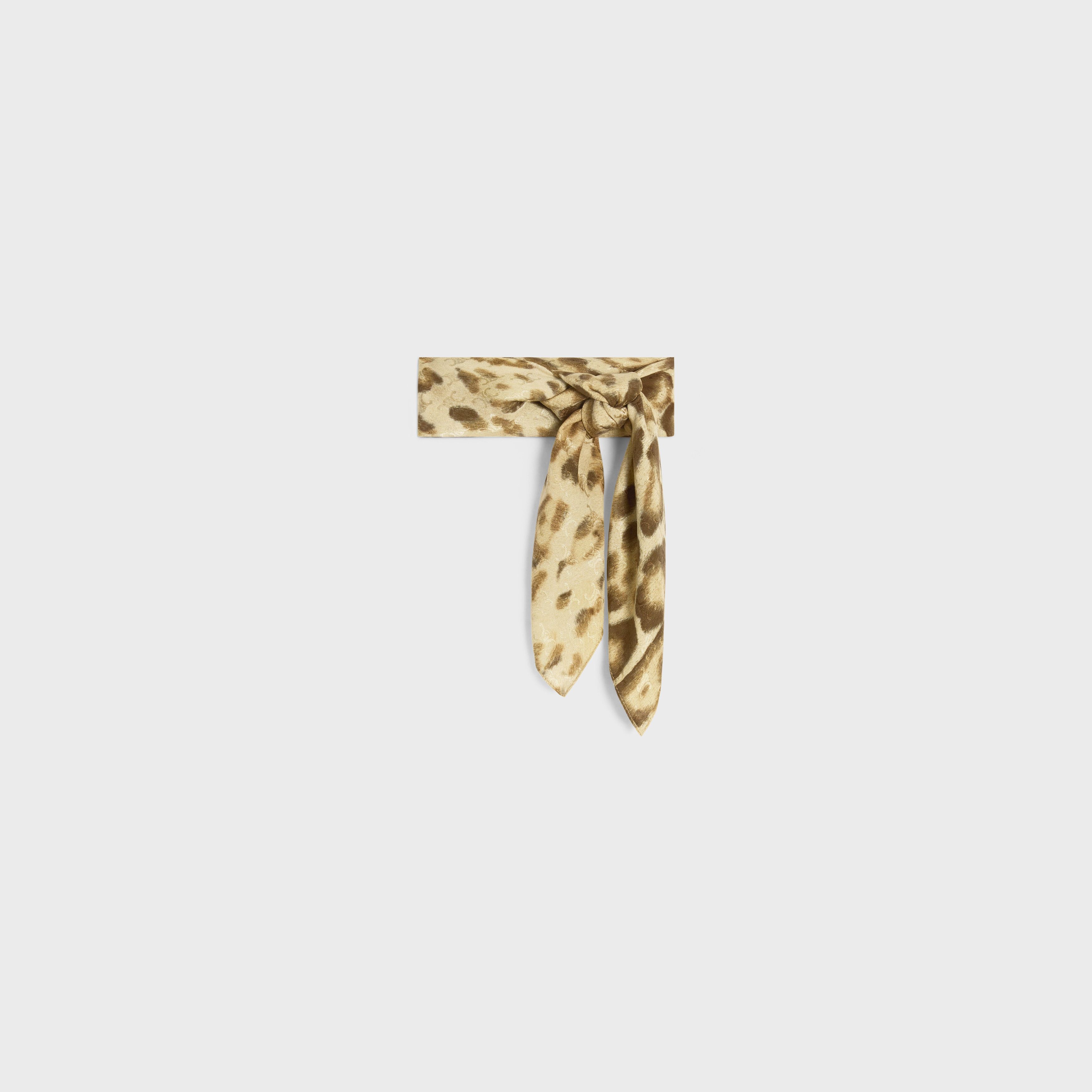 Celine o1bcso1str0925 2AWB6172Y Size: OS / Silk Scarf in Leopard Size ONE SIZE - 3 Thumbnail
