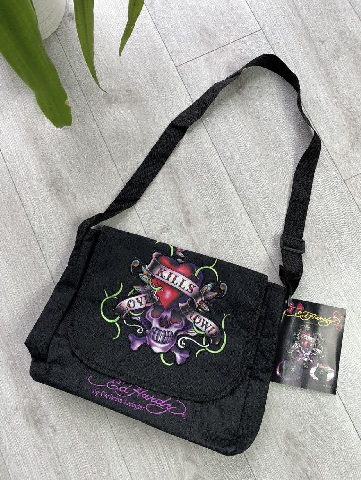 Christian Audigier × Ed Hardy × Vintage 🔥Ed Hardy bag vintage nwt messenger Size ONE SIZE - 1 Thumbnail