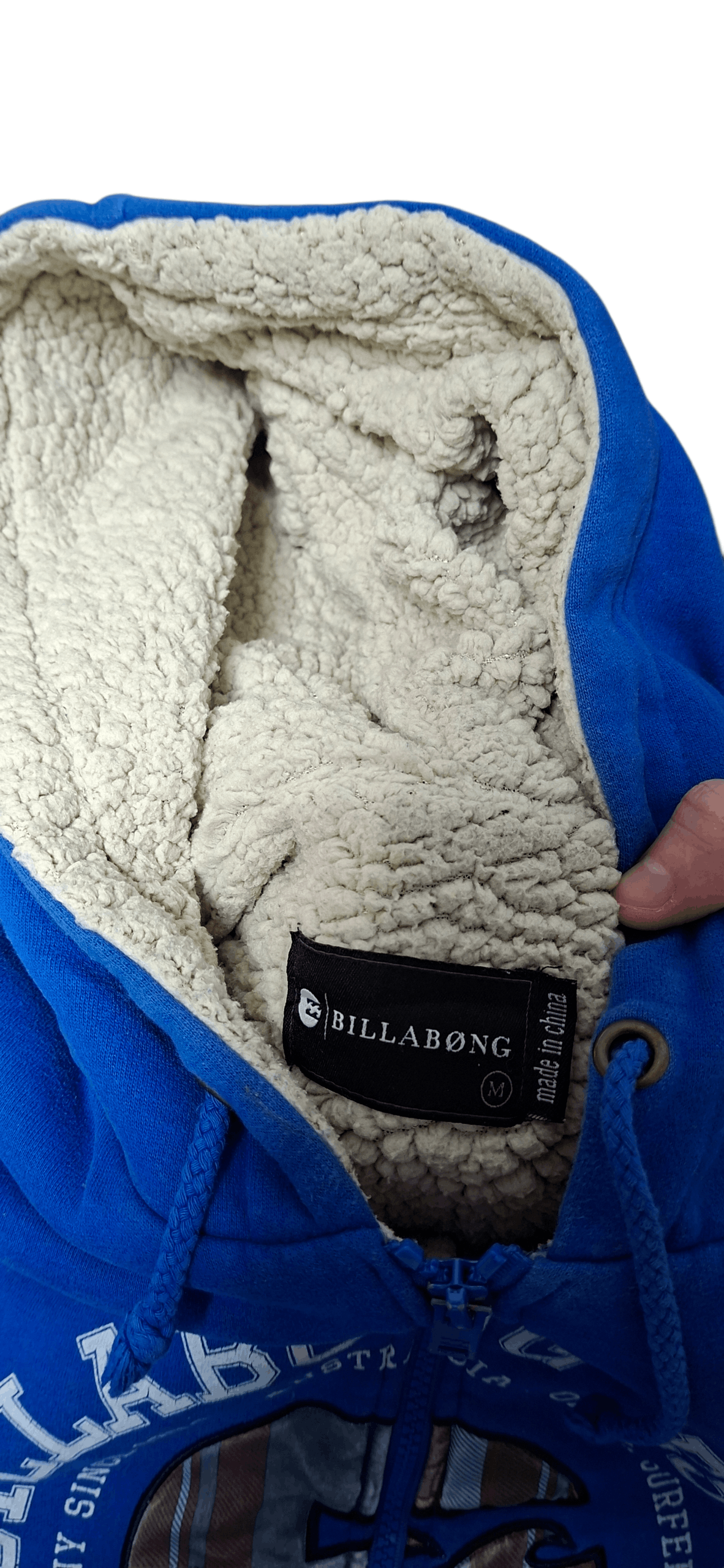 Billabong BILLABONG VINTAGE BIG LOGO SHERPA ZIP HOODIE Size US M / EU 48-50 / 2 - 4 Thumbnail